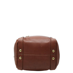 バーバリー ブルーレーベル トートバッグ ショルダーバッグ ブラウン カーフ レディース BURBERRY 【中古】