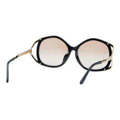 ディオール CDロゴ サングラス 265A ブラック ゴールド プラスチック ゴールド レディース Dior 【中古】