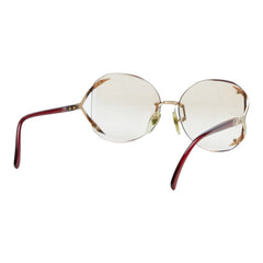 ディオール ロゴ サングラス 2289 ゴールド レッド プラスチック メッキ レディース Dior 【中古】