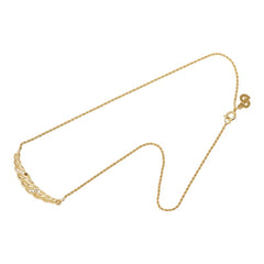 ディオール ツイストモチーフ チェーン ペンダント ネックレス ゴールド メッキ ラインストーン レディース Dior 【中古】