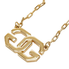 ジバンシー GGロゴ チェーン ペンダント ネックレス ゴールド メッキ レディース Givenchy 【中古】