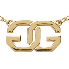 ジバンシー GGロゴ チェーン ペンダント ネックレス ゴールド メッキ レディース Givenchy 【中古】