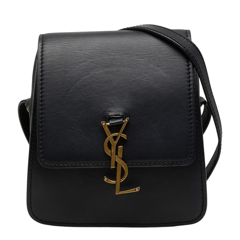サンローラン カイヤ NORTH/SOUTH SATCHEL YSLロゴ 斜め掛け ショルダーバッグ 668809 ブラック レザー レディース SAINT LAURENT 【中古】