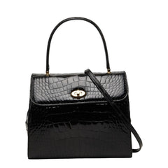 バリー ハンドバッグ ショルダーバッグ 2WAY ブラック クロコダイル レディース BALLY 【中古】