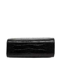 バリー ハンドバッグ ショルダーバッグ 2WAY ブラック クロコダイル レディース BALLY 【中古】
