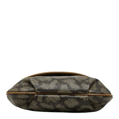 サンローラン YSLロゴ キリン ジラフ柄 ショルダーバッグ ブラウン ベージュ PVC レザー レディース SAINT LAURENT 【中古】