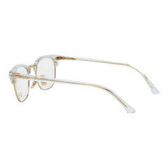 レイバン ロゴ メガネ RB5154 ゴールド クリア プラスチック メッキ レディース Ray-Ban 【中古】