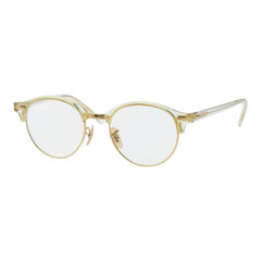 レイバン ロゴ メガネ RB4246 ゴールド クリア プラスチック メッキ レディース Ray-Ban 【中古】