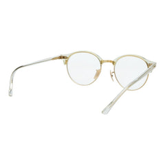 レイバン ロゴ メガネ RB4246 ゴールド クリア プラスチック メッキ レディース Ray-Ban 【中古】