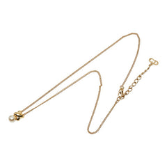 ディオール チェーン ペンダント ネックレス ゴールド メッキ フェイクパール レディース Dior 【中古】
