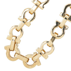 サルヴァトーレフェラガモ ガンチーニ チェーン ブレスレット ゴールド メッキ レディース Salvatore Ferragamo 【中古】