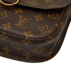 ルイ ヴィトン モノグラム サンクルーMM 斜め掛け ショルダーバッグ M51243 ブラウン PVC レザー レディース LOUIS VUITTON 【中古】