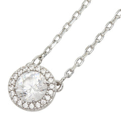 スワロフスキー ウナ アンジェリック una angelic ペンダント ネックレス シルバー ラインストーン メタル レディース SWAROVSKI 【中古】