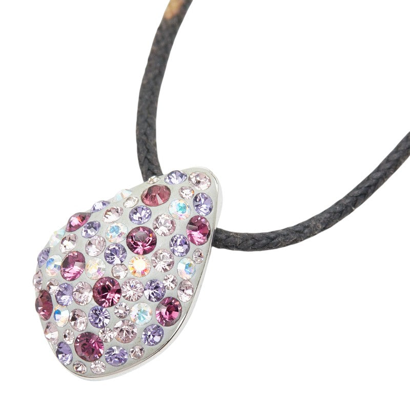 スワロフスキー ネックレス チョーカー シルバー ラインストーン メタル レディース SWAROVSKI 【中古】