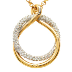 スワロフスキー Exact ペンダント ネックレス ゴールド ラインストーン メッキ レディース SWAROVSKI 【中古】