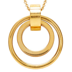 スワロフスキー サークル Circle ペンダント ネックレス ゴールド ラインストーン メッキ レディース SWAROVSKI 【中古】