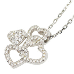 スワロフスキー ハート ペンダント ネックレス シルバー ラインストーン メタル レディース SWAROVSKI 【中古】
