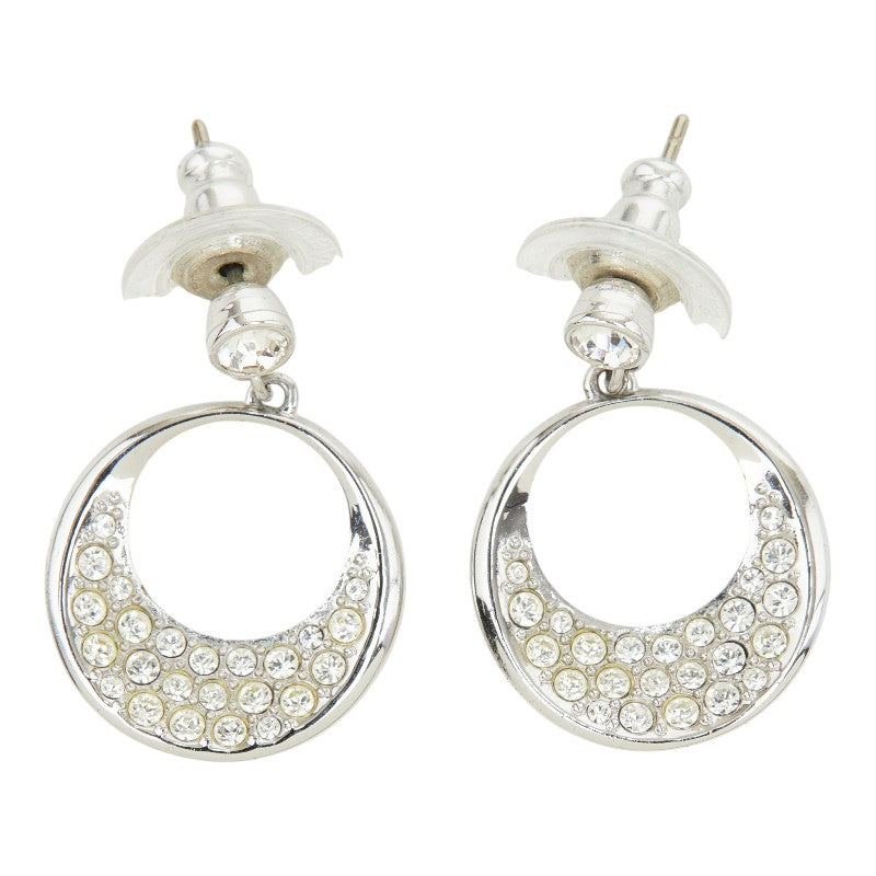 スワロフスキー スタッドピアス シルバー ラインストーン メタル レディース SWAROVSKI 【中古】