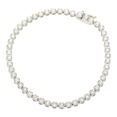 ダイヤモンド Pt900 プラチナ ダイヤ1.74ct テニスブレスレット 全周 ブレスレット レディース 【中古】