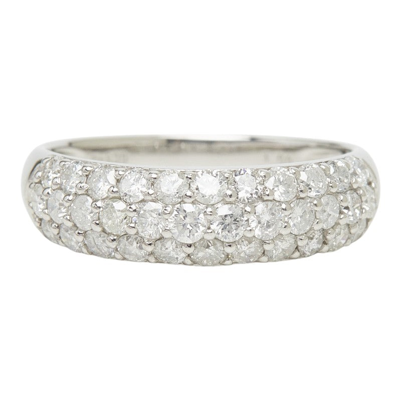 Pt900 プラチナ ダイヤモンド ダイヤ1.00ct パヴェダイヤ リング 指輪 レディース 11号 【中古】