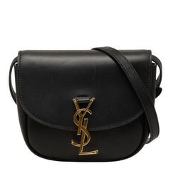 サンローラン カサンドラ カイア スモール ショルダーバッグ 619740 ブラック ゴールド レザー レディース SAINT LAURENT 【中古】