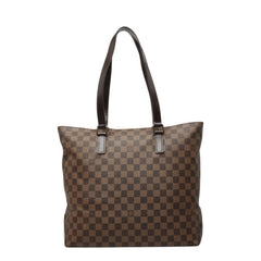 ルイ ヴィトン ダミエ カバ メゾ SPO ショルダーバッグ トートバッグ N51152 ブラウン PVC レザー レディース LOUIS VUITTON 中古