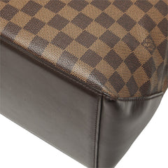 ルイ ヴィトン ダミエ カバ メゾ SPO ショルダーバッグ トートバッグ N51152 ブラウン PVC レザー レディース LOUIS VUITTON 中古