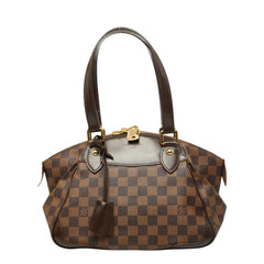 ルイ ヴィトン ダミエ ヴェローナPM ハンドバッグ N41117 ブラウン PVC レザー レディース LOUIS VUITTON 【中古】