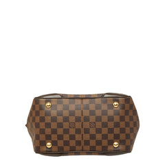 ルイ ヴィトン ダミエ ヴェローナPM ハンドバッグ N41117 ブラウン PVC レザー レディース LOUIS VUITTON 【中古】