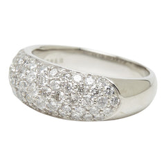 Pt900 プラチナ ダイヤモンド ダイヤ1.50ct パヴェダイヤ リング 指輪 レディース 15号 【中古】