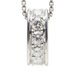 ヴァンドーム青山 K18WG ホワイトゴールド ダイヤモンド ダイヤ0.23ct ダイヤモンド サークル ネックレス ペンダント ネックレス レディース Vendome Aoyama 【中古】