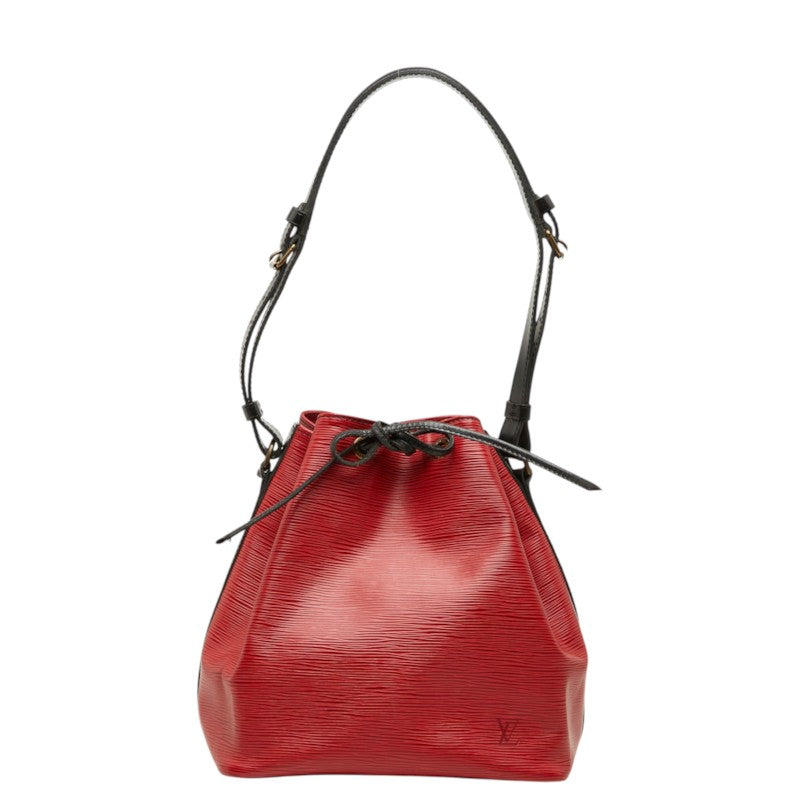 ルイ ヴィトン エピ プチノエ ワンショルダーバッグ 巾着 M44172 カスティリアンレッド ノワール レザー レディース LOUIS VUITTON 【中古】