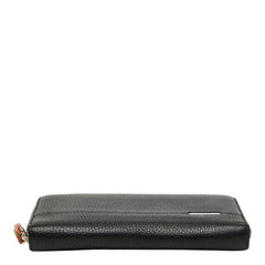 ブルガリ ラウンドファスナー 長財布 ブラック レザー メンズ BVLGARI 【中古】