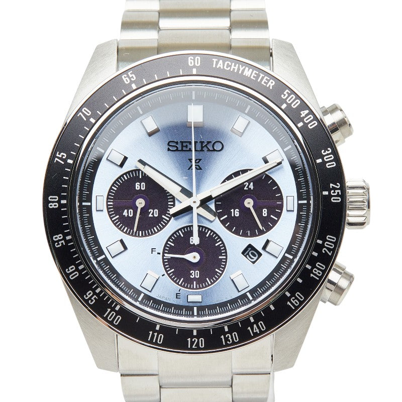セイコー プロスペックス SPEEDTIMER 腕時計 SBDL109 ソーラー ブルー文字盤 ステンレススチール カーブサファイア メンズ SEIKO 【中古】