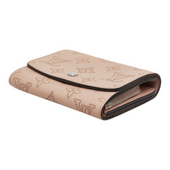 ルイ ヴィトン マヒナ ポルトフォイユ イリス 二つ折り財布 M62542 マグノリア ピンク レザー レディース LOUIS VUITTON 【中古】