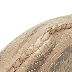 ボッテガヴェネタ イントレチャート ワンショルダーバッグ ハンドバッグ ベージュ ブラウン レザー レディース BOTTEGAVENETA 【中古】