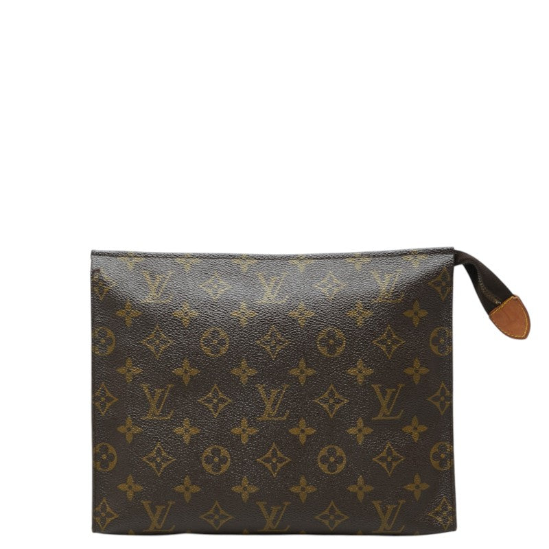 ルイ ヴィトン モノグラム ポッシュ トワレット26 クラッチバッグ ポーチ M47542 ブラウン PVC レザー レディース LOUIS VUITTON 【中古】