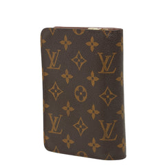 ルイ ヴィトン モノグラム ポルト パピエ ジップ 二つ折り財布 M61207 ブラウン PVC レザー レディース LOUIS VUITTON 【中古】
