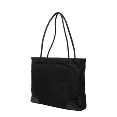 プラダ 三角ロゴプレート トートバッグ ショルダーバッグ BR1043 ブラック ナイロン レザー レディース PRADA 中古