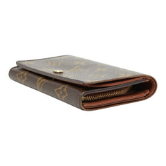ルイ ヴィトン モノグラム ポルトモネ ビエ トレゾール 長財布 M61730 ブラウン PVC レザー レディース LOUIS VUITTON 【中古】