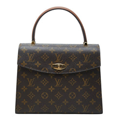 ルイ ヴィトン モノグラム マルゼルブ ハンドバッグ M51379 ブラウン PVC レザー レディース LOUIS VUITTON 【中古】