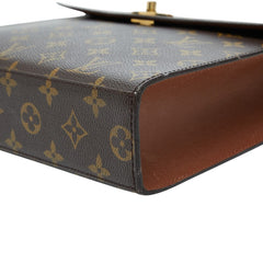 ルイ ヴィトン モノグラム マルゼルブ ハンドバッグ M51379 ブラウン PVC レザー レディース LOUIS VUITTON 【中古】