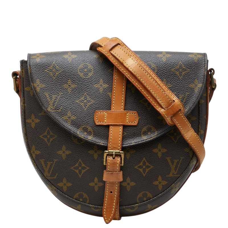 ルイ ヴィトン モノグラム シャンティMM ショルダーバッグ 斜め掛け M51233 ブラウン PVC レザー レディース LOUIS VUITTON 【中古】