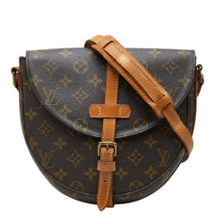 ルイ ヴィトン モノグラム シャンティMM ショルダーバッグ 斜め掛け M51233 ブラウン PVC レザー レディース LOUIS VUITTON 【中古】