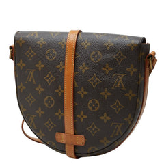 ルイ ヴィトン モノグラム シャンティMM ショルダーバッグ 斜め掛け M51233 ブラウン PVC レザー レディース LOUIS VUITTON 【中古】