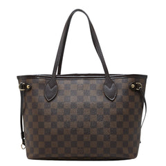 ルイ ヴィトン ダミエ ネヴァーフルPM ハンドバッグ トートバッグ N51109 ブラウン PVC レザー レディース LOUIS VUITTON 【中古】
