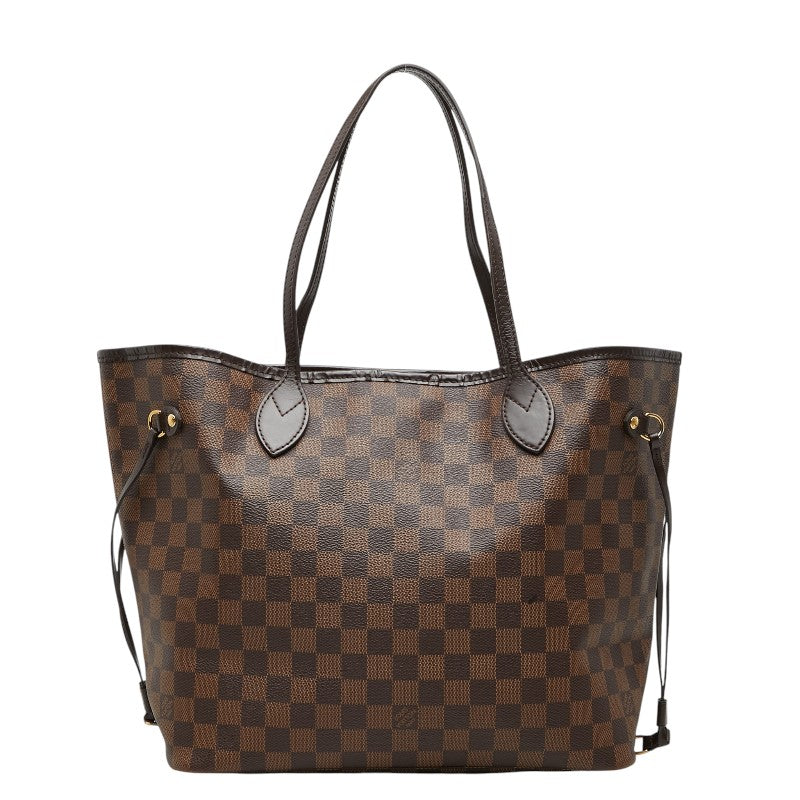 ルイ ヴィトン ダミエ ネヴァーフルMM ショルダーバッグ トートバッグ N40599 ブラウン PVC レザー レディース LOUIS VUITTON 【中古】