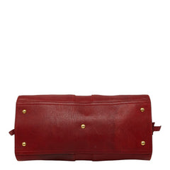 サンローラン Yライン カバスシック ハンドバッグ 279079 レッド レザー レディース SAINT LAURENT 【中古】