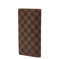 ルイ ヴィトン ダミエ ポルトフォイユ ブラザ 長財布 N60017 ブラウン PVC レザー レディース LOUIS VUITTON 【中古】