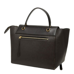 セリーヌ ベルトバッグ ミニ ハンドバッグ ショルダーバッグ 2WAY F-GA-1125 ダークブラウン レザー レディース CELINE 【中古】